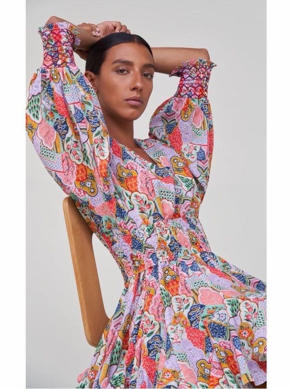 Rhode Olivia Floral Cotton Mini Dress XS